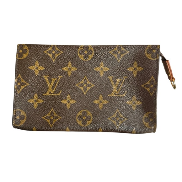 Authentic Louis Vuitton Monogram Leather Mini Bucket Bag Pouch - Picture 6 of 9